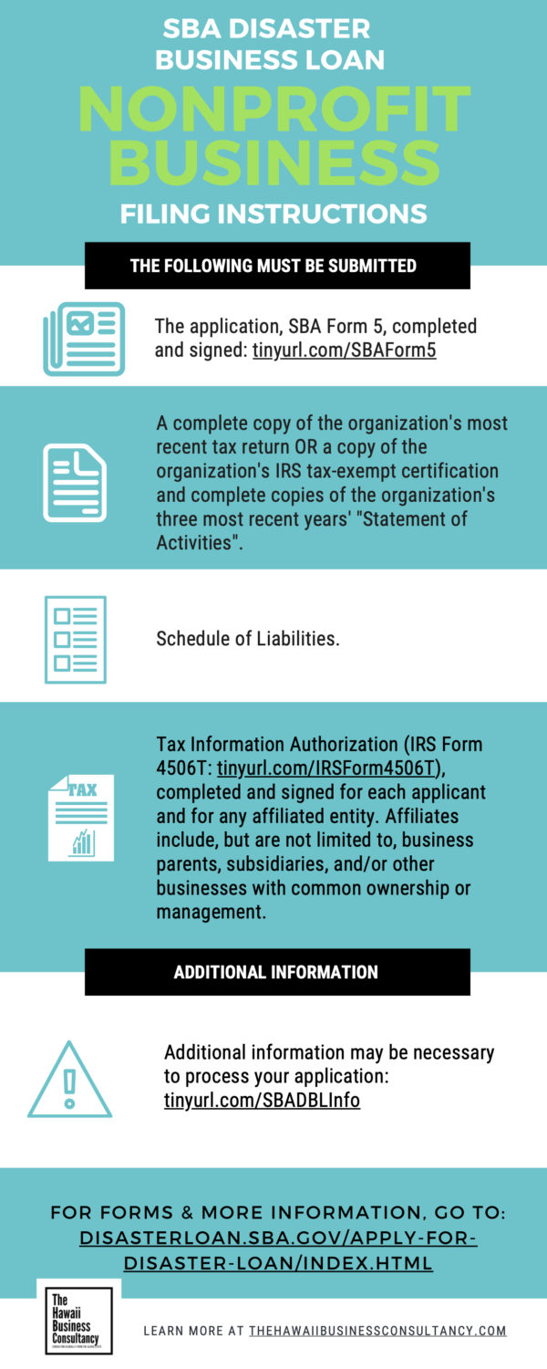 SBA Economic Injury Disaster Loan Program - The Hawaii Business Consultancy